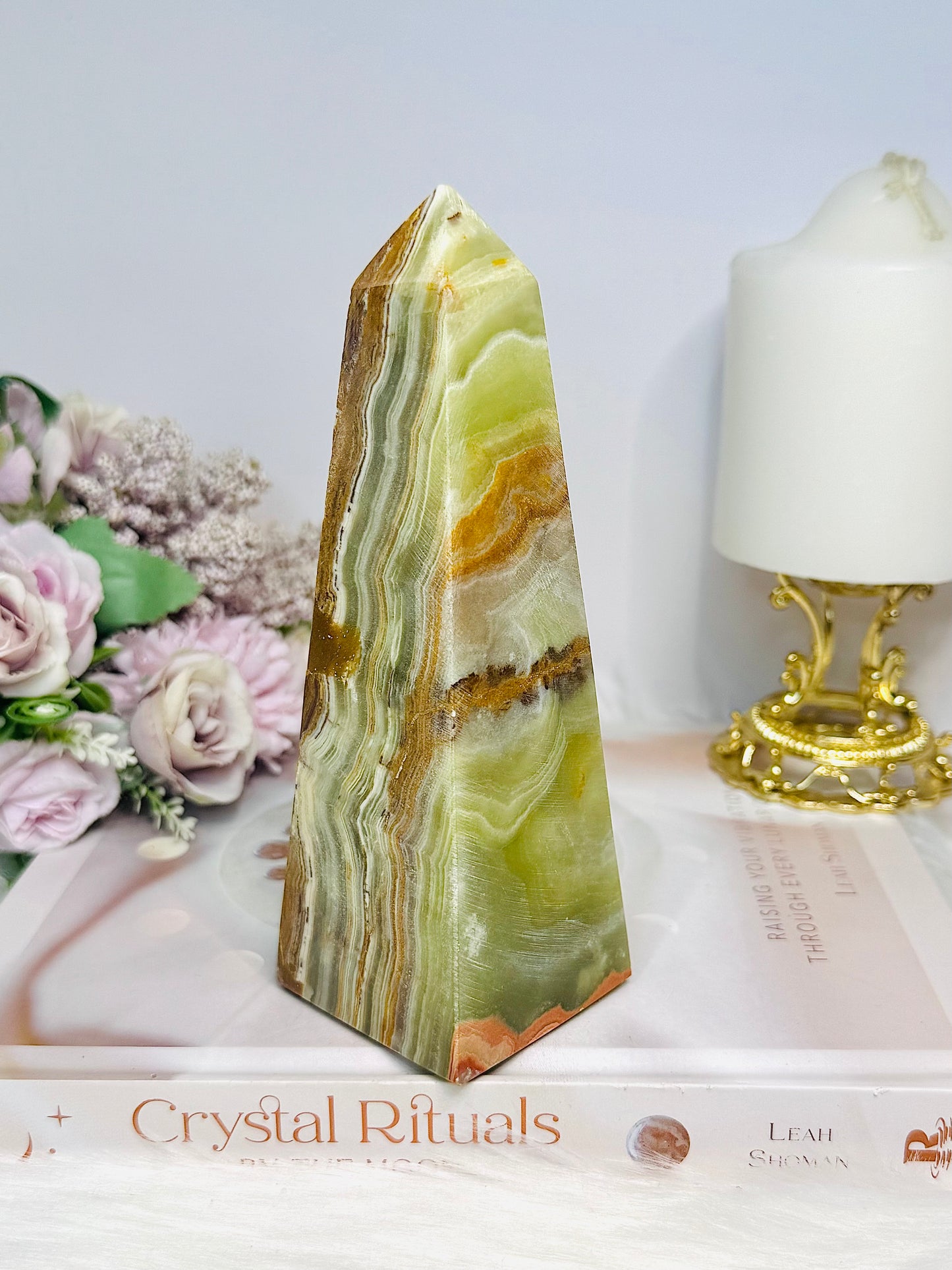 Green Onyx Chunky Tower | Obelisk 15cm 571g