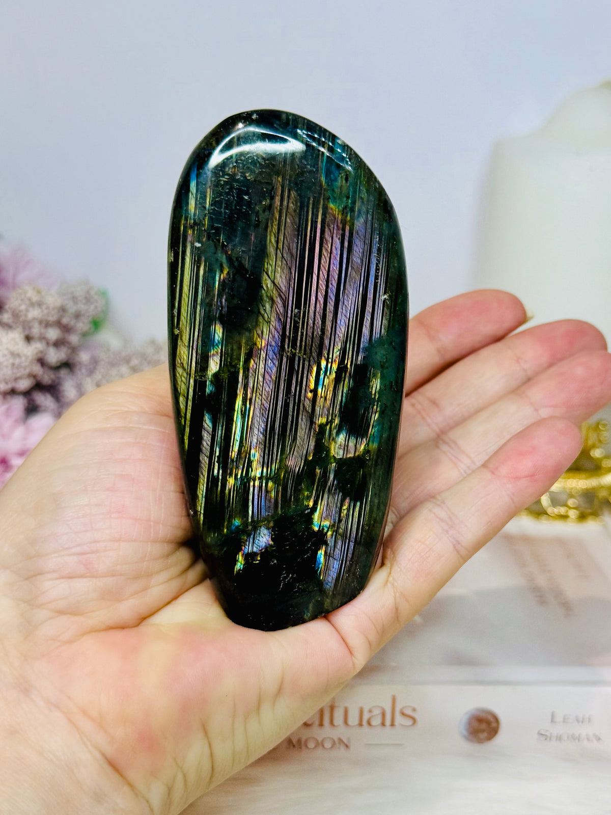 Purple Flash Labradorite Freeform 10cm 287g