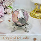 High Grade Pink Tourmaline Sphere on Stand 199g