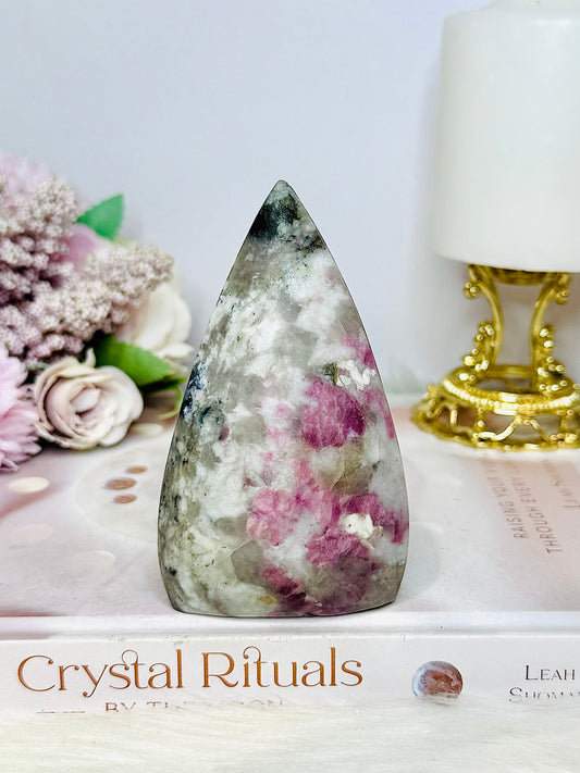 Pink Tourmaline Carved Freeform | Flame 10cm