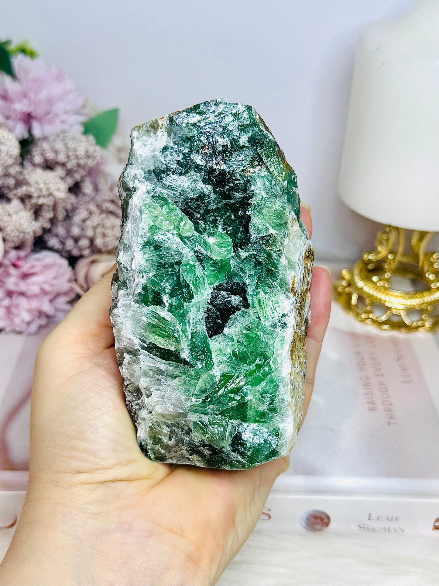 Natural Large Green Fluorite Specimen 11cm 750g