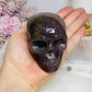 Large Ocean Jasper Carved Skull 8.5cm 428g