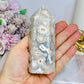 Green Flower Agate Chunky Druzy Tower 10.5cm 282g