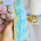 High Grade Divinely Gorgeous Large Natutal Blue Aragonite Chunky Tower 17cm