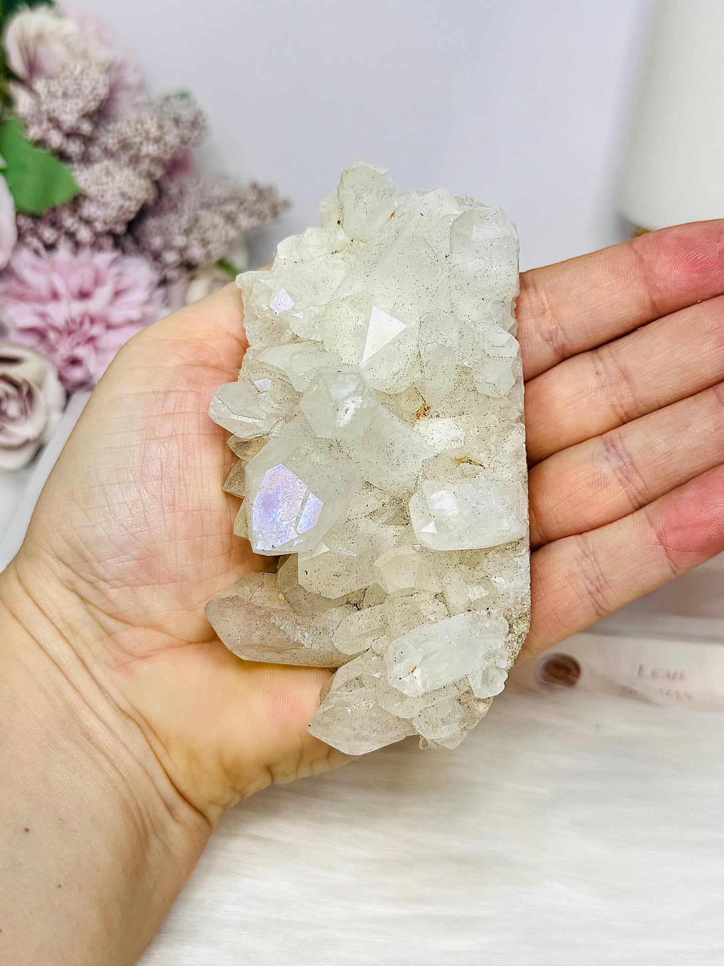Angel Aura Quartz Cluster 10cm 264g