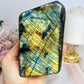 Large Natural Labradorite Polished Freeform Full of Flash 12cm 966g