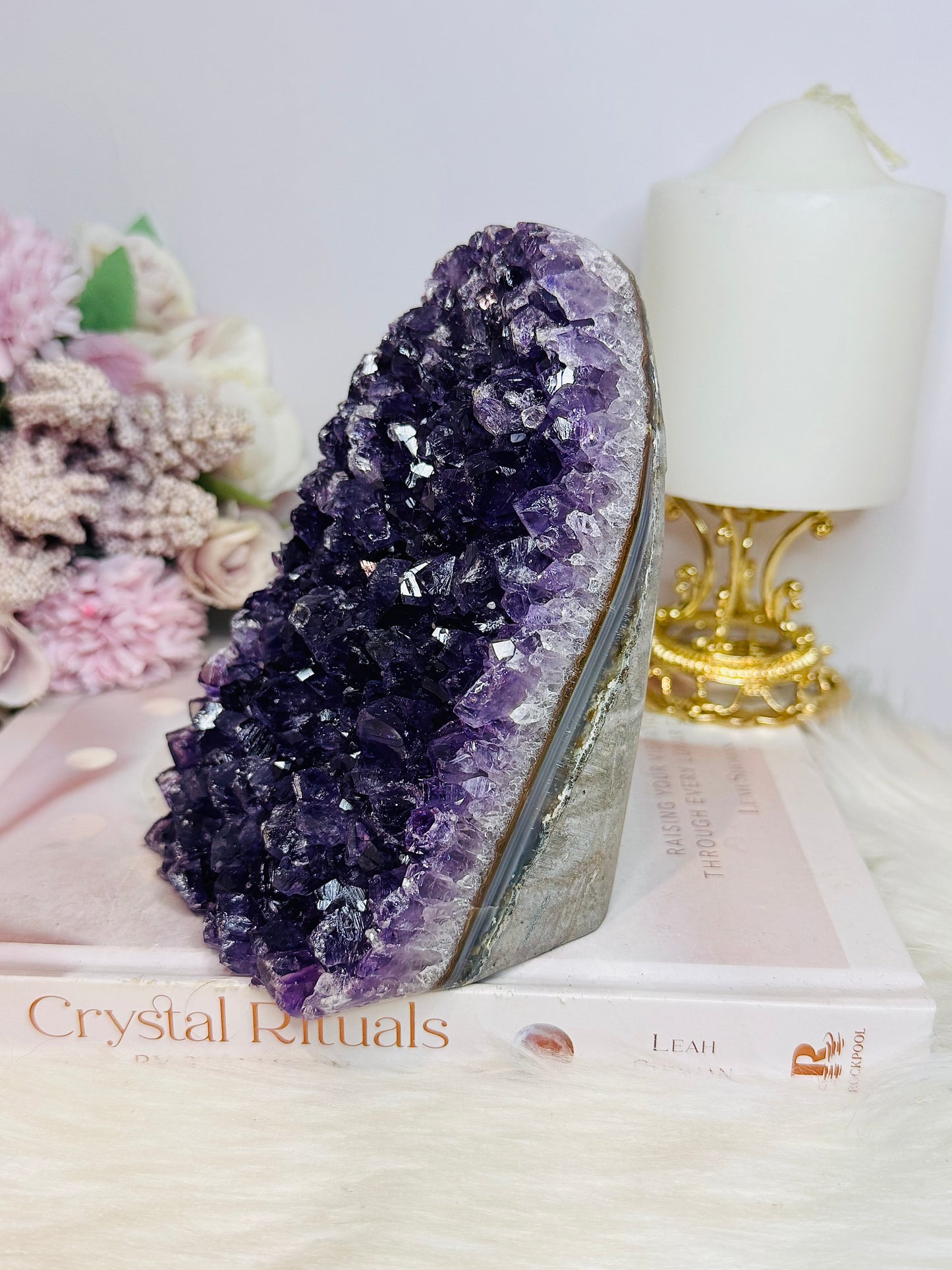 Large High Grade Amethyst Base Cut Cluster 12.5cm 1.12KG