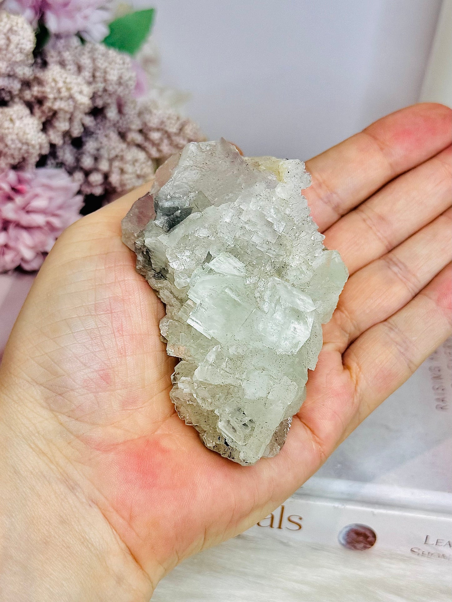 High Grade Green Cubed Fluorite Specimen 212g