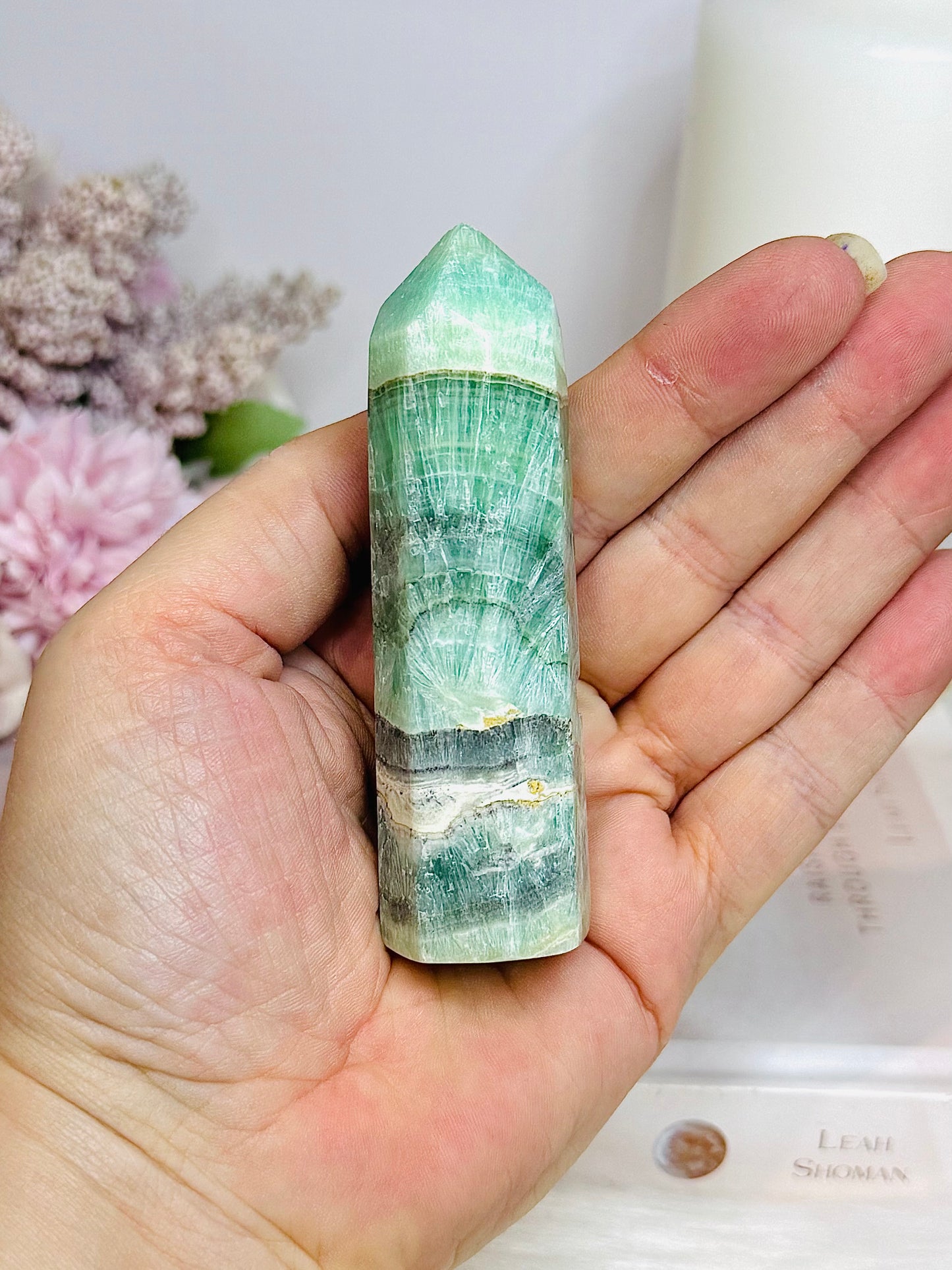 Green Calcite Tower 9cm