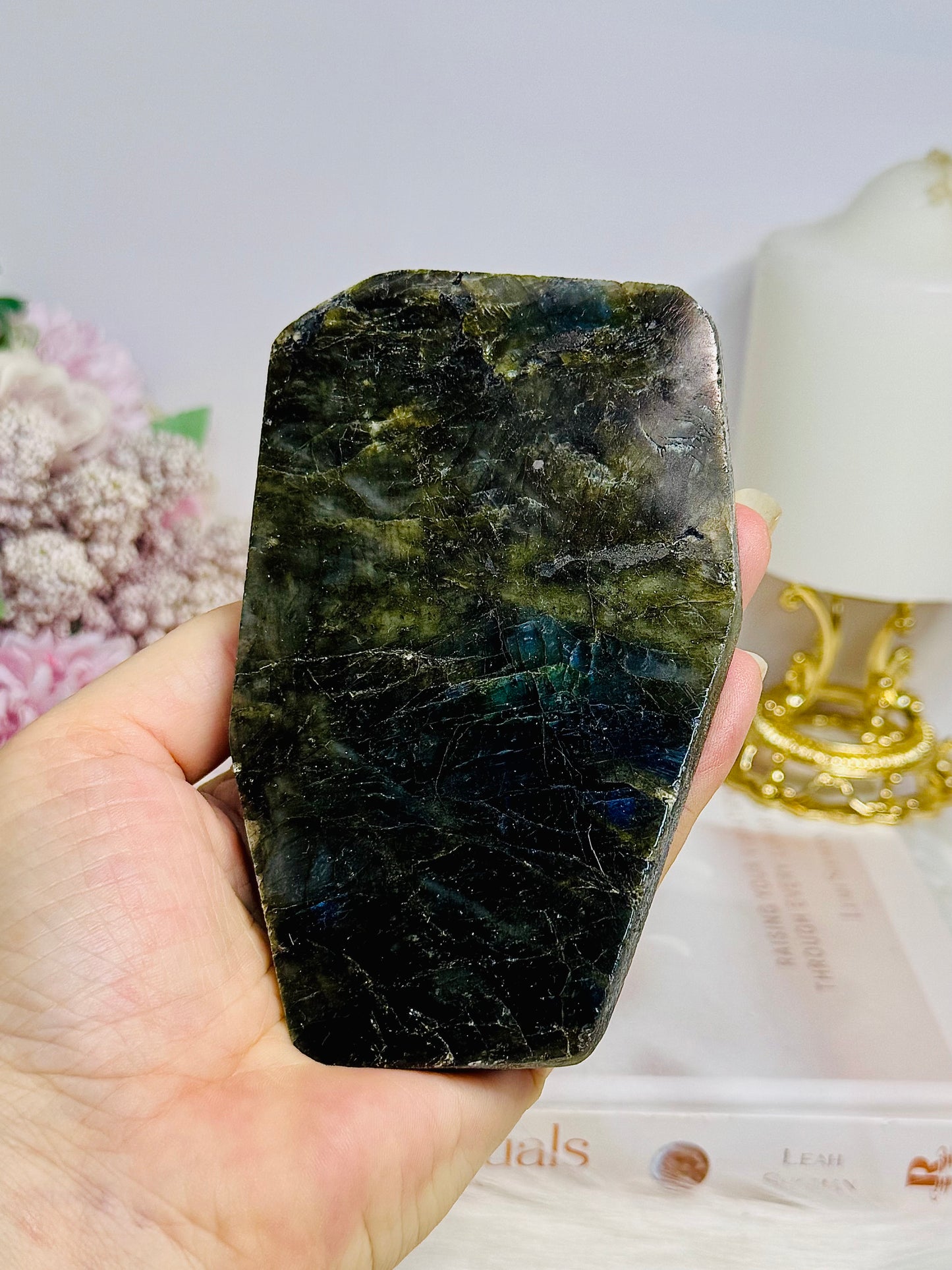 Natural Labradorite Slab 12cm