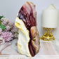 High Grade Mookaite Jasper Polished & Raw Slab 16cm 722g