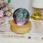 Rainbow Fluorite Sphere on Light Stand 384g