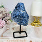 Raw Blue Sodalite On Stand 14cm