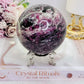 Large High Grade 624gram Pink Tourmaline Sphere On Stand