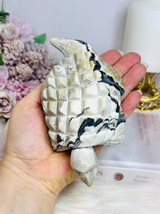 Large Volcanic Agate Turtle 16cm