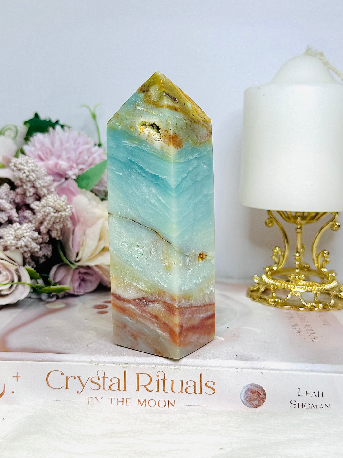 Caribbean Calcite Chunky Tower 13.5cm 442g
