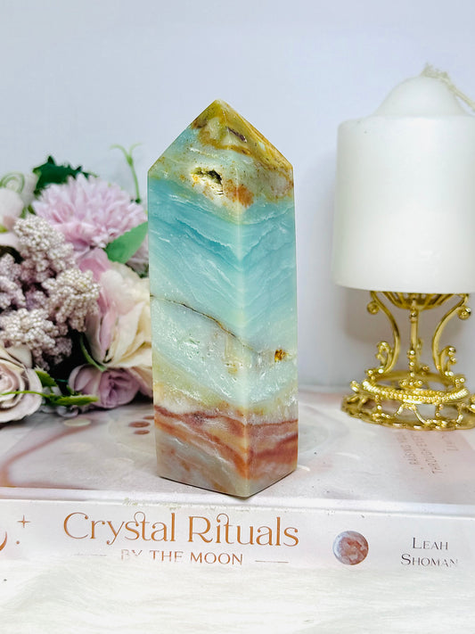 Caribbean Calcite Chunky Tower 13.5cm 442g