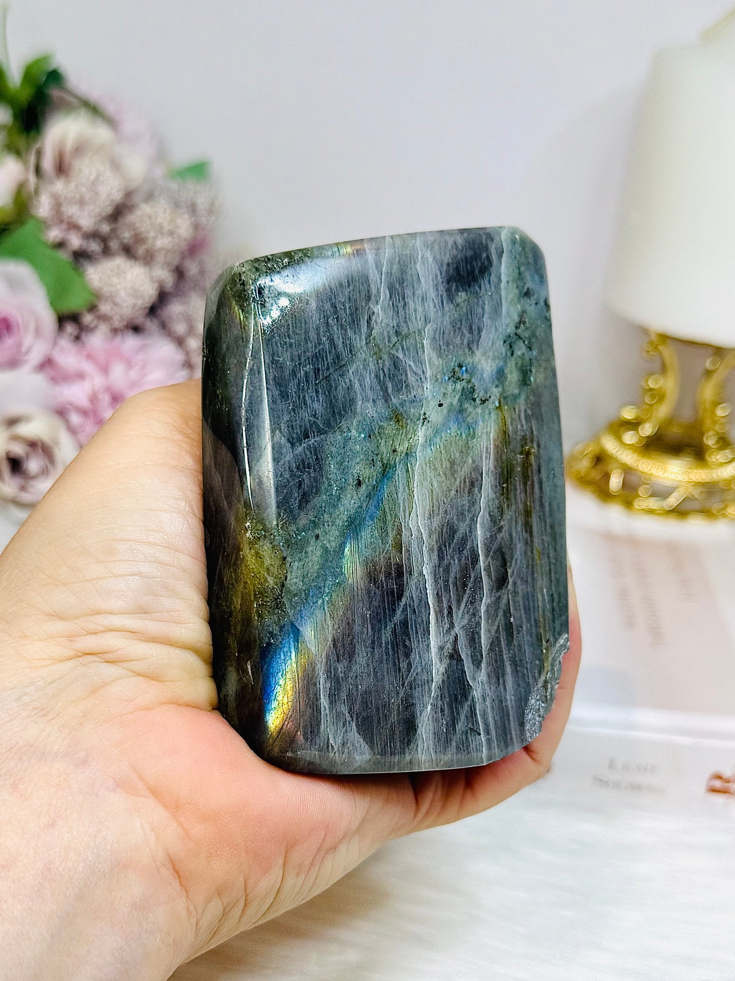 Labradorite Freeform with Purple Flash 9.5cm ~ Chip on side Discounted