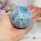 Blue Kyanite Sphere on Stand 485g On Stand
