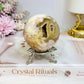 Druzy Flower Agate Sphere on Stand 301g