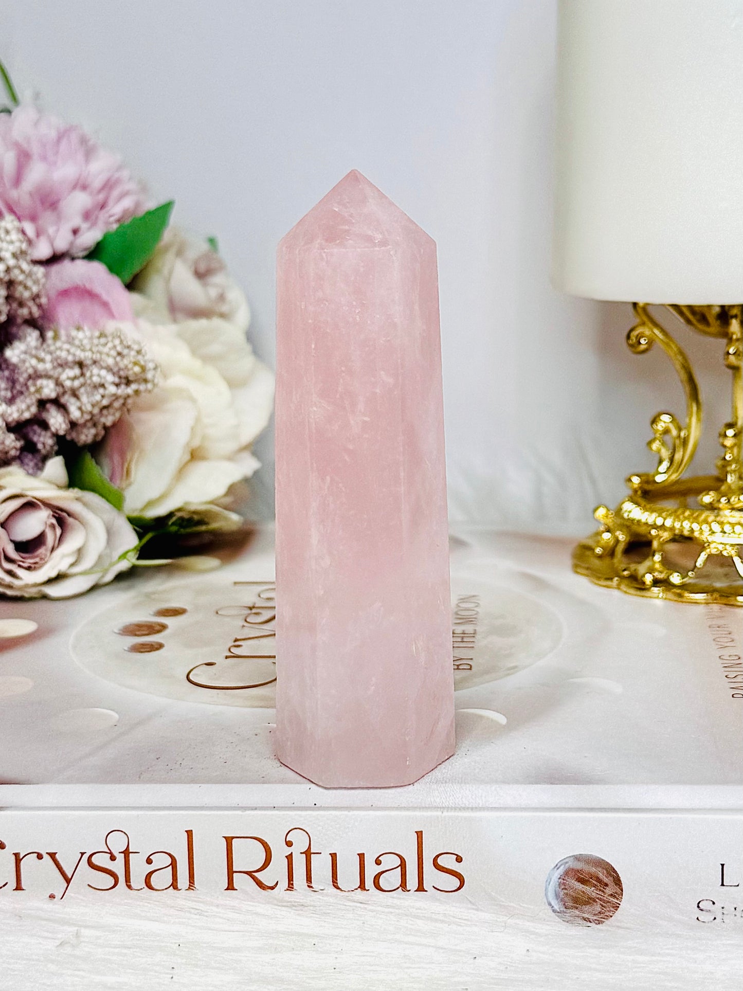 Rose Quartz Tower 9.5cm