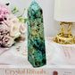 Perfect African Turquoise Tower 13cm