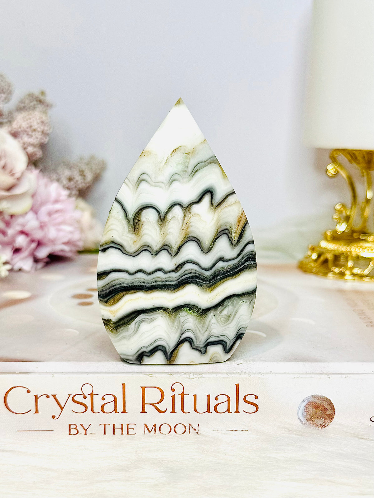 Orange Calcite Flame 8cm