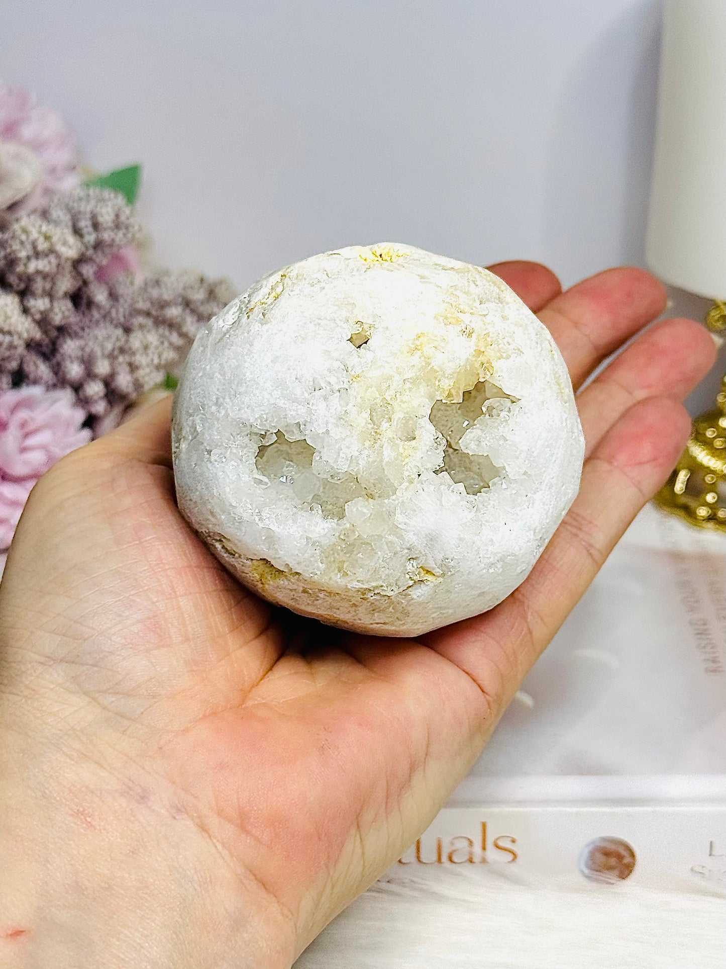 Moroccan Geode Druzy Sphere 320g