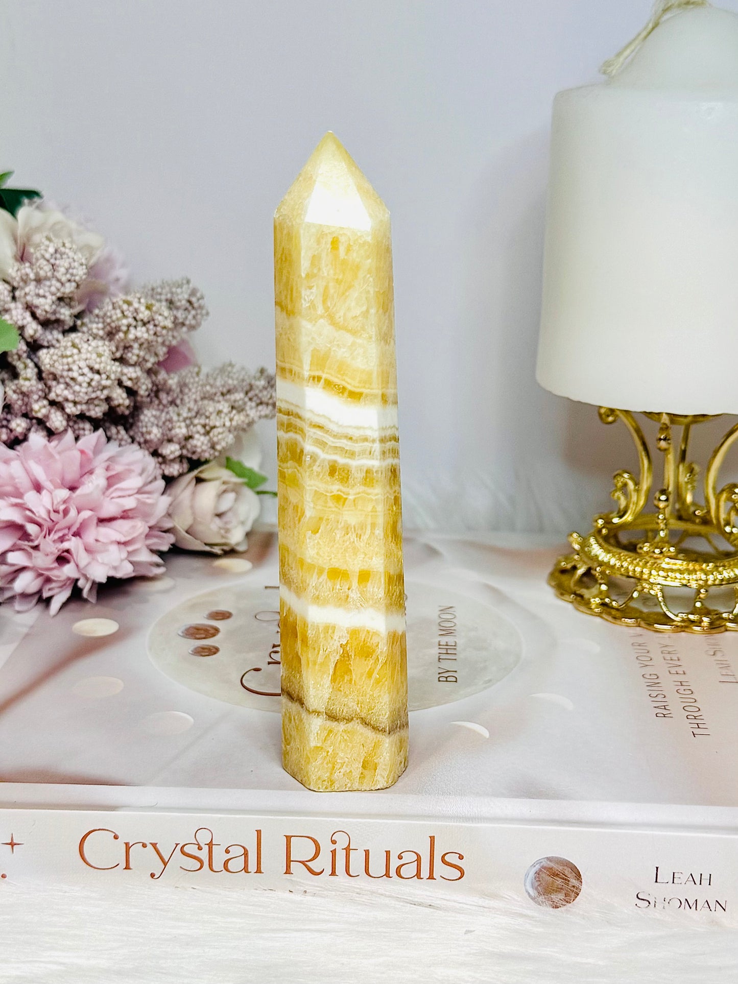 Orange Calcite Tower 13cm