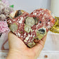 Large Money Agate Heart on Stand 12cm
