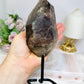 Large Smokey Lemurian Quartz Freeform on Stand 20cm 770g