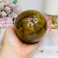 Large Hematoid Quartz Sphere On Stand 629g