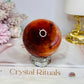 Carnelian Sphere On Stand 282g