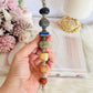 Magical 7 Chakra Crystal Wand with Clear Quartz Point 22cm