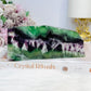 High Grade Rainbow Feather Fluorite Thick Slab 15cm