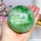 Large Green Fluorite Sphere Full of Rainbows 777g