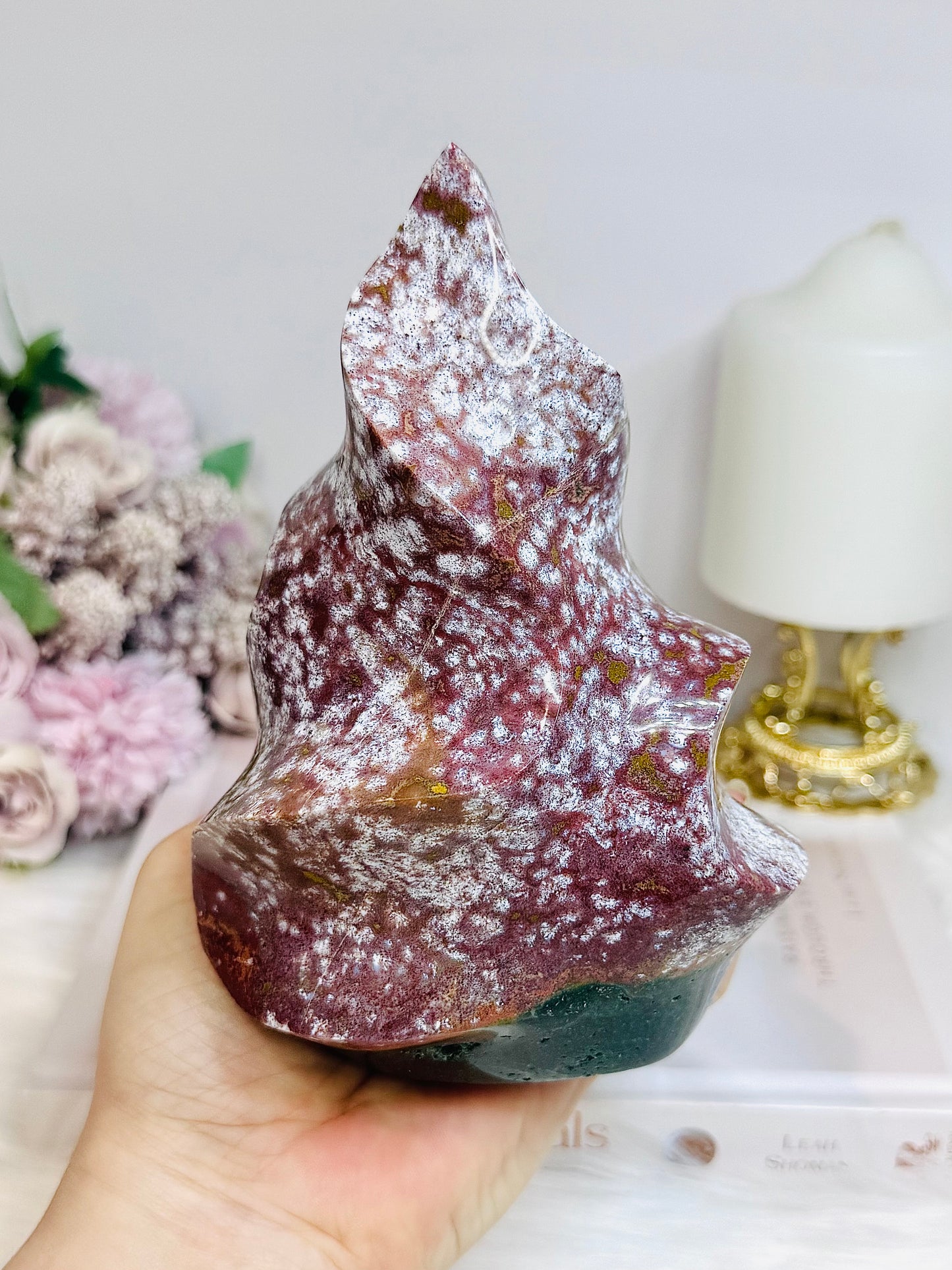 Large Ocean Jasper Flame 15cm 935g