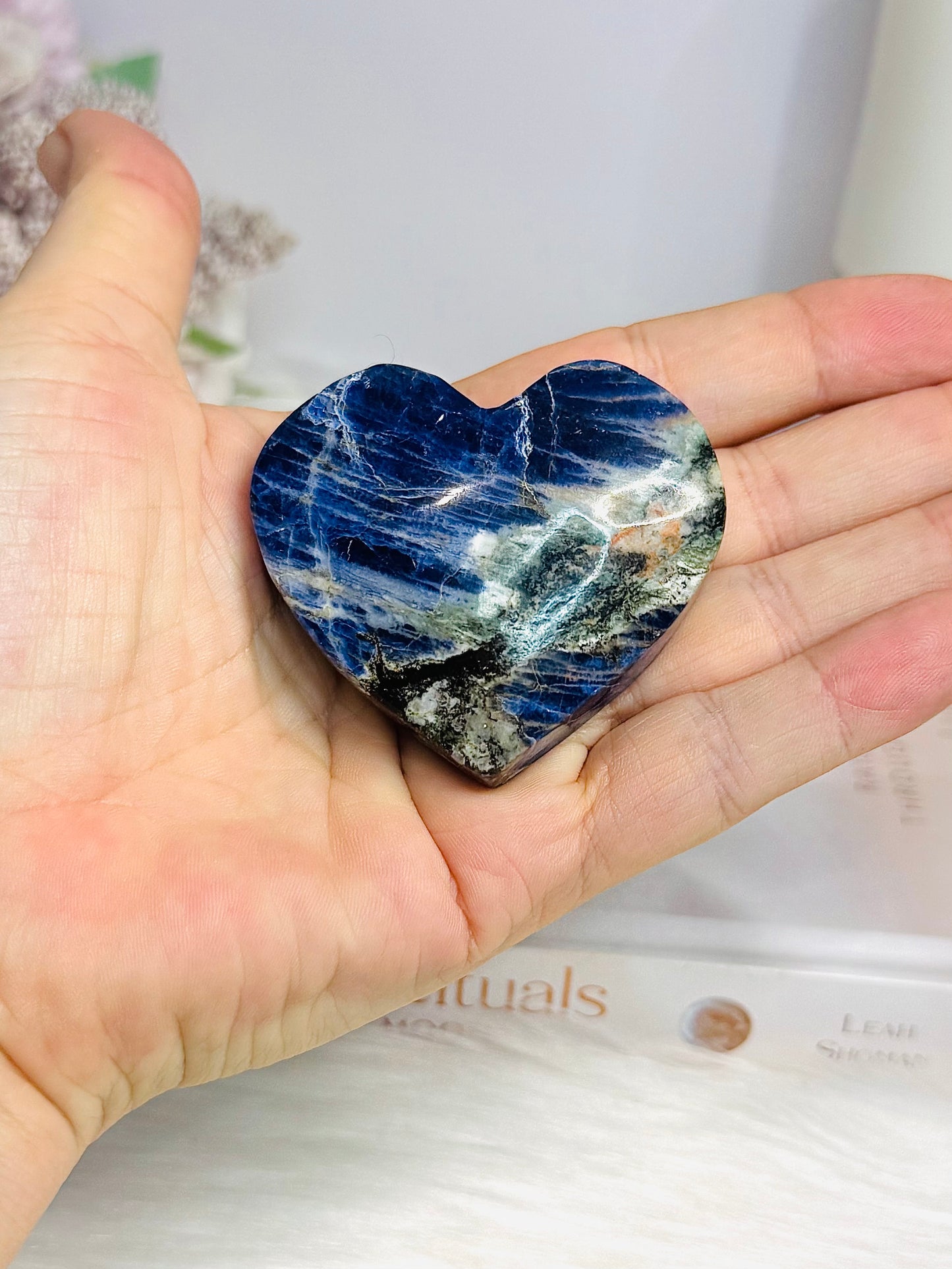 Puffy Sodalite Heart