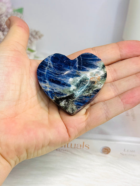 Puffy Sodalite Heart