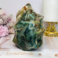 High Grade Ocean Jasper Carved Flame 13cm 1.1KG