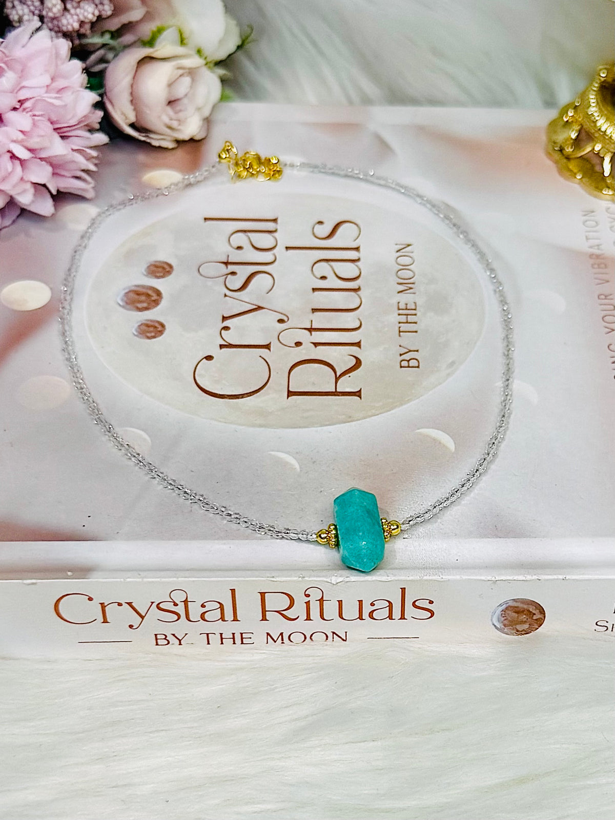 Amazonite Beaded Necklace In Gift Bag