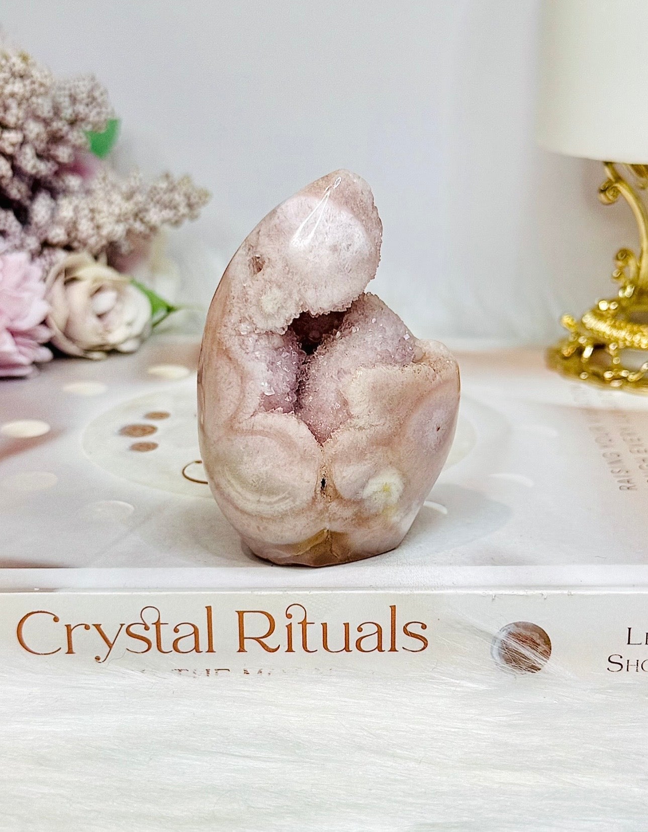 Druzy Pink Amethyst Freeform 7.5cm 143g