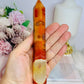Carnelian Druzy Tower 16cm