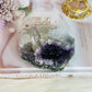 Super Stunnning High Grade Deep Purple Amethyst with Calcite Inclusions 9cm