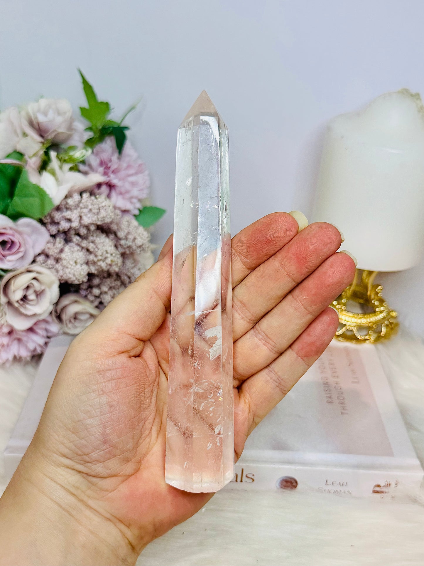 Clear Quartz High Grade Tower 16cm