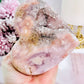 FABULOUS High Grade Pink Amethyst Carved Chunky Heart From Brazil with Incredible Crystallisation 558grams