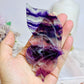 Fluorite Butterfly Wings With Rainbows 19cm