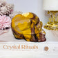 Mookaite Jasper Carved Skull 8.5cm 431g