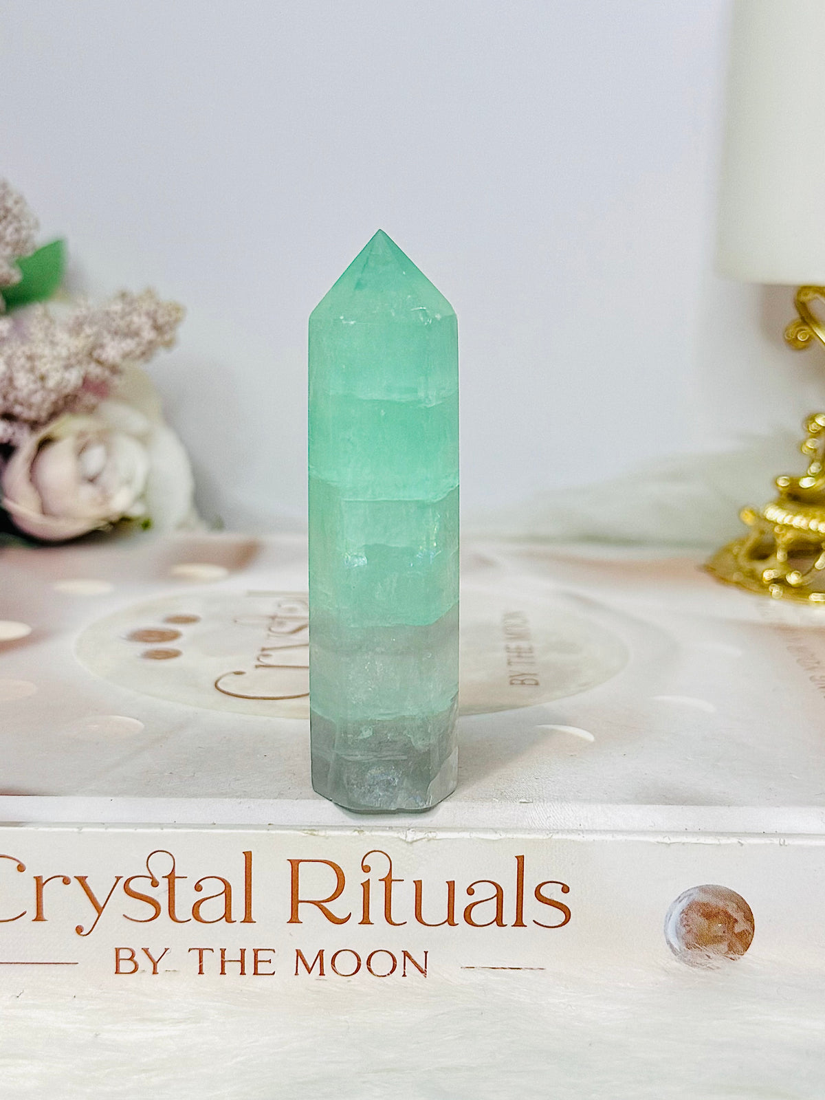 High Grade Green Fluorite Tower 7.5cm