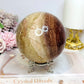 Large Chocolate Calcite Sphere On Stand 1.3KG